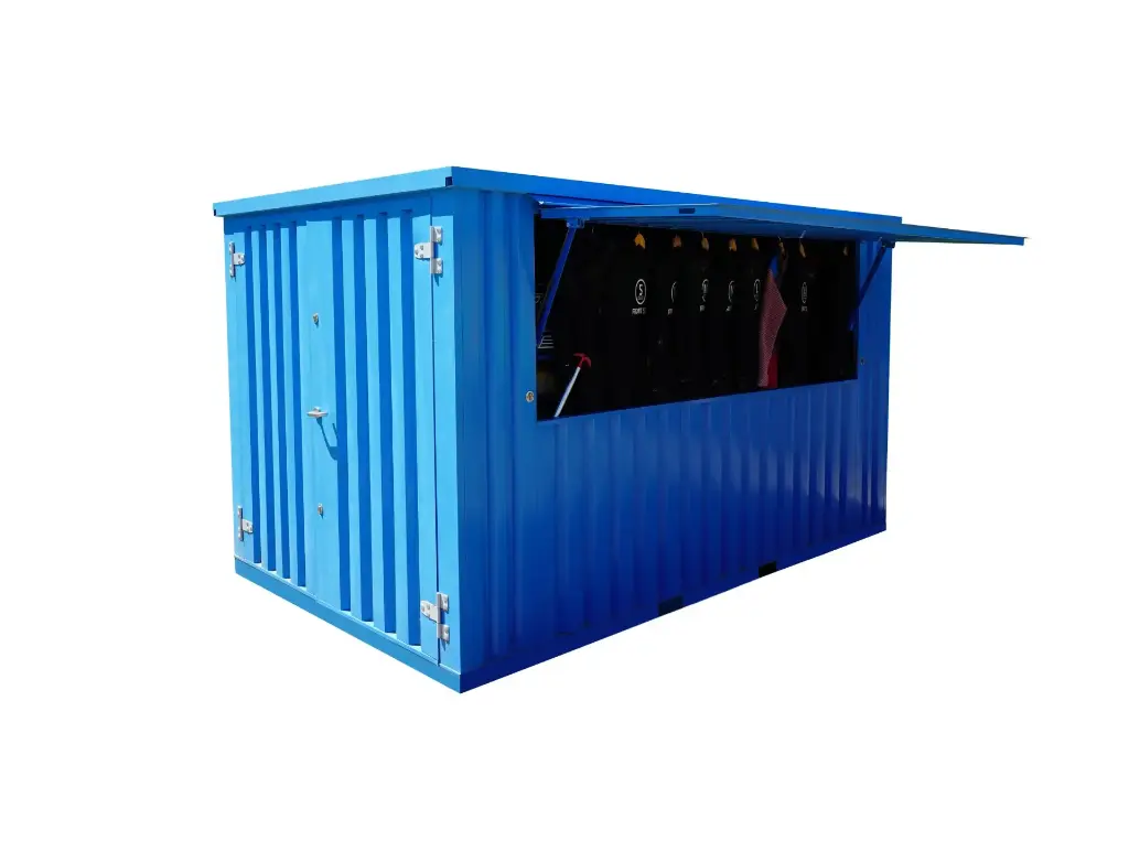 Barra plegable XL, 3x2 m, azul RAL 5015